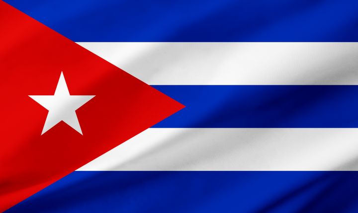 キューバ　国旗