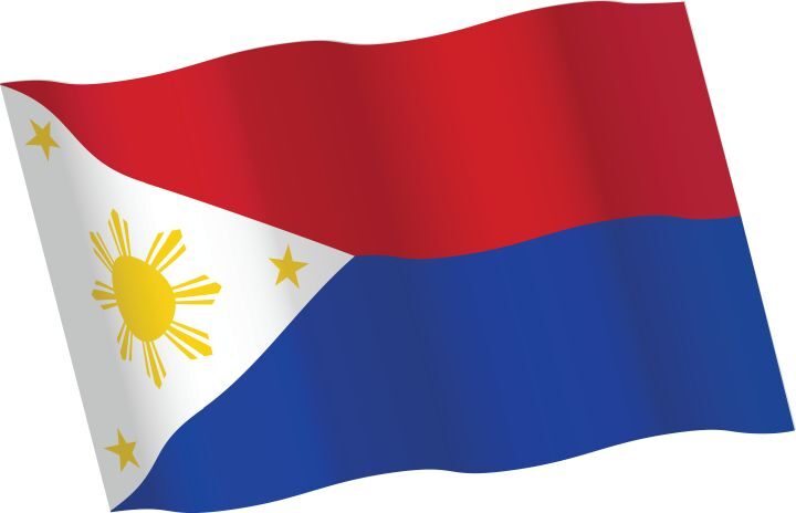 フィリピン　国旗　逆